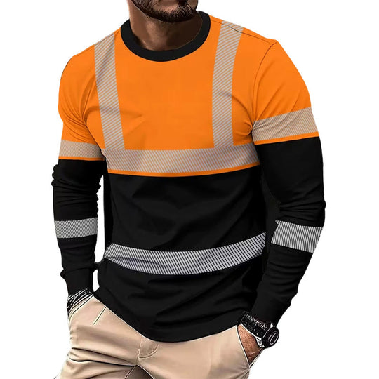 👕 30% OFF! 🏃‍♂️ Sporty men's long-sleeve shirt – moisture-wicking with a subtle print – perfect for active days, jogging, or leisure – breathable and comfortable 🌿