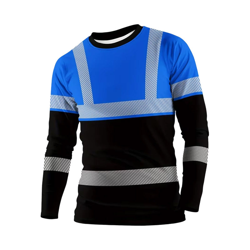 👕 30% OFF! 🏃‍♂️ Sporty men's long-sleeve shirt – moisture-wicking with a subtle print – perfect for active days, jogging, or leisure – breathable and comfortable 🌿