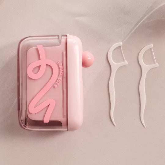 🦷✨Automatic Pop-Up Dental Floss Storage Dispenser，Just Press & Pop, Hygienic Storage. Great Gift For Oral Care Lovers! 💝😁✅