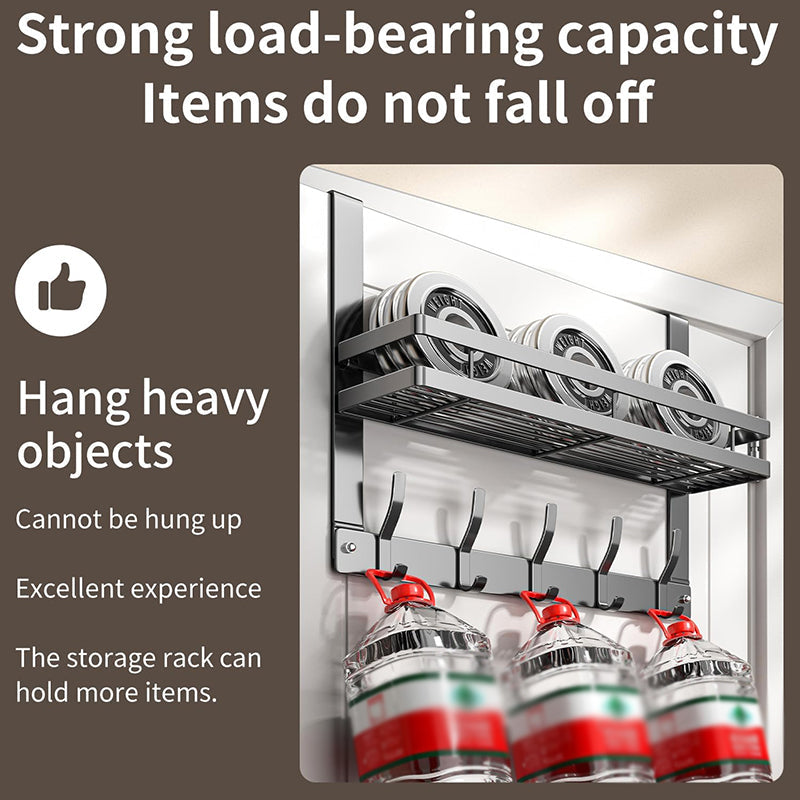 🥳 50% OFF! 🥳 Over The Door Hooks with Storage Basket