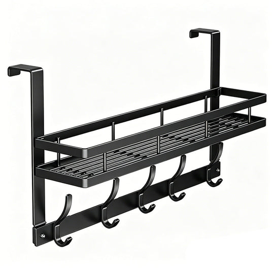 🥳 50% OFF! 🥳 Over The Door Hooks with Storage Basket