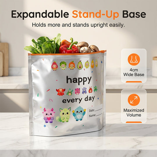 🏆 Last Day Special Price £8.99 ! 🔥Buy more save more🎁Reusable Aluminum Foil Sealable Storage Bags (10-Pieces)