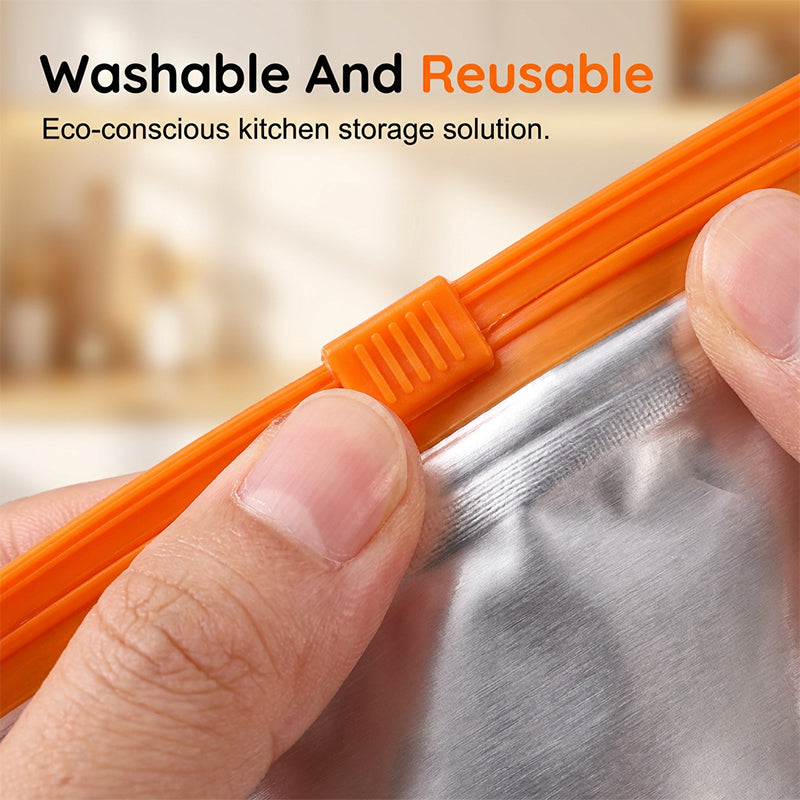 🏆 Last Day Special Price £8.99 ! 🔥Buy more save more🎁Reusable Aluminum Foil Sealable Storage Bags (10-Pieces)