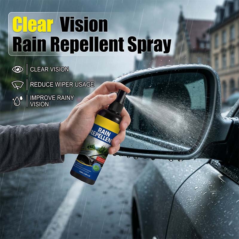 🏆 Last Day Special Price £9.99 ! 🔥Buy 2 Get 1 Free🎁Crystal Clear Windshield Rain Repellent Spray
