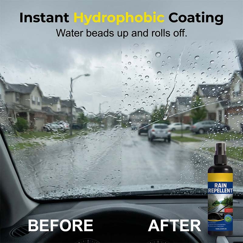 🏆 Last Day Special Price £9.99 ! 🔥Buy 2 Get 1 Free🎁Crystal Clear Windshield Rain Repellent Spray