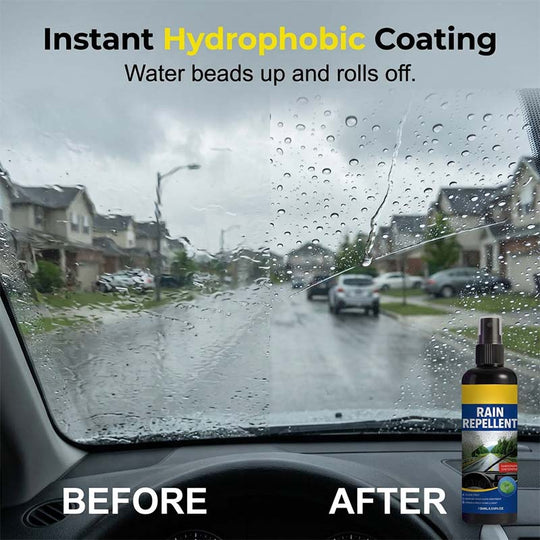 🏆 Last Day Special Price £9.99 ! 🔥Buy 2 Get 1 Free🎁Crystal Clear Windshield Rain Repellent Spray