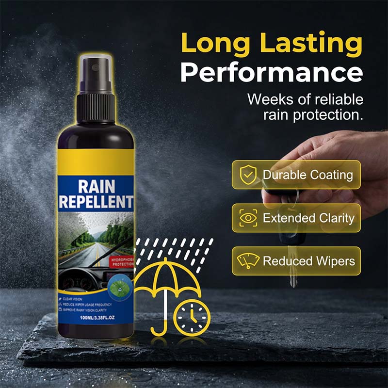 🏆 Last Day Special Price £9.99 ! 🔥Buy 2 Get 1 Free🎁Crystal Clear Windshield Rain Repellent Spray