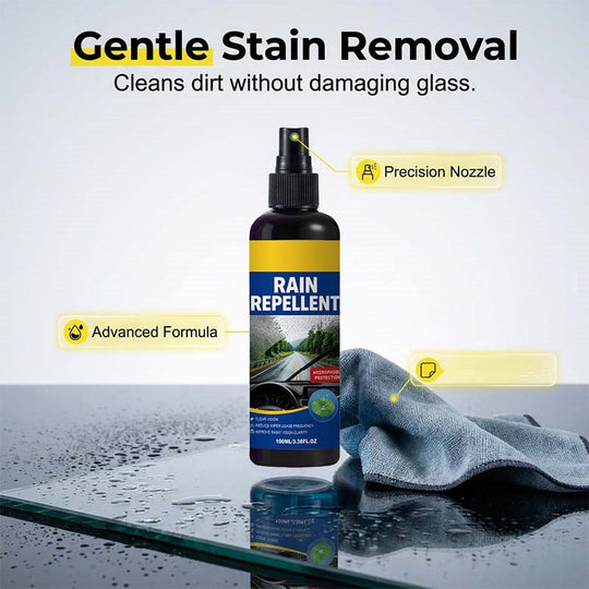🏆 Last Day Special Price £9.99 ! 🔥Buy 2 Get 1 Free🎁Crystal Clear Windshield Rain Repellent Spray