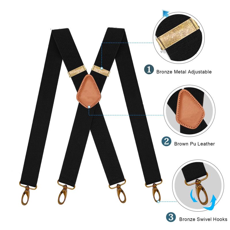 🧵👖🌀 LIMITED-TIME 30% OFF! Universal X-Shaped High-Elastic Suspenders – Stretchy & Breathable, No More Sagging Pants, Perfect for Work, Leisure, or Active Days 🏃‍♂️💨