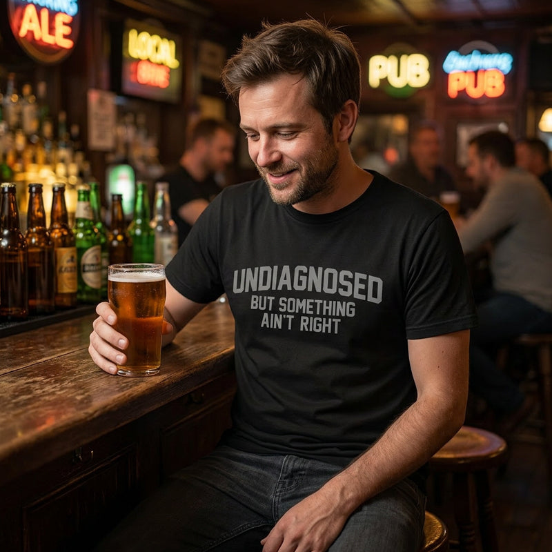 🎁2026 New Arrivals 30% OFF💥Funny "Undiagnosed" Slogan T-Shirt – Witty, Soft, Conversation Starter👕🎤