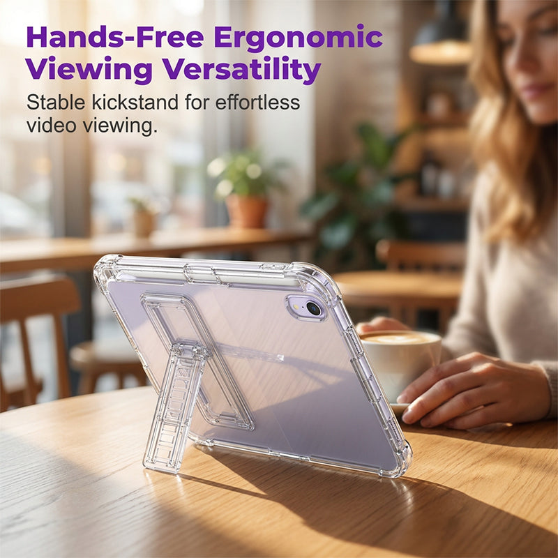 🔥50% OFF! Clear Shockproof Tablet Case with Kickstand