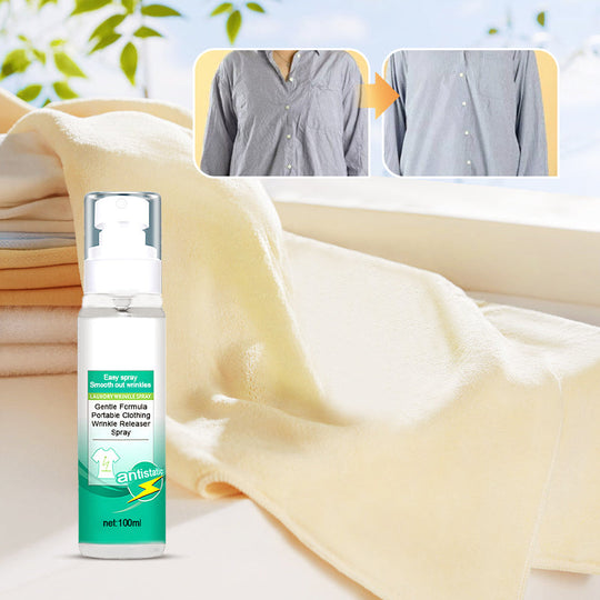 Portable Wrinkle Releaser Spray – Instant De-Wrinkle & Anti-Static