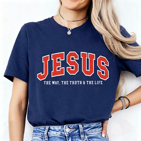 🔥Last Day 50% OFF🔥 Women's Funny Jesus Print T-Shirt