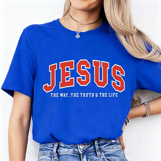 🔥Last Day 50% OFF🔥 Women's Funny Jesus Print T-Shirt