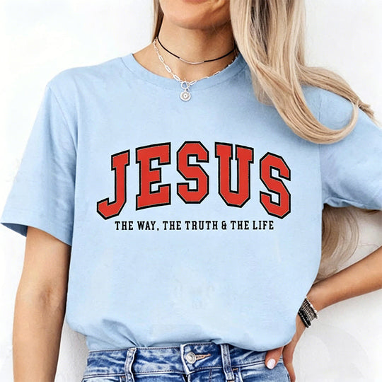 🔥Last Day 50% OFF🔥 Women's Funny Jesus Print T-Shirt