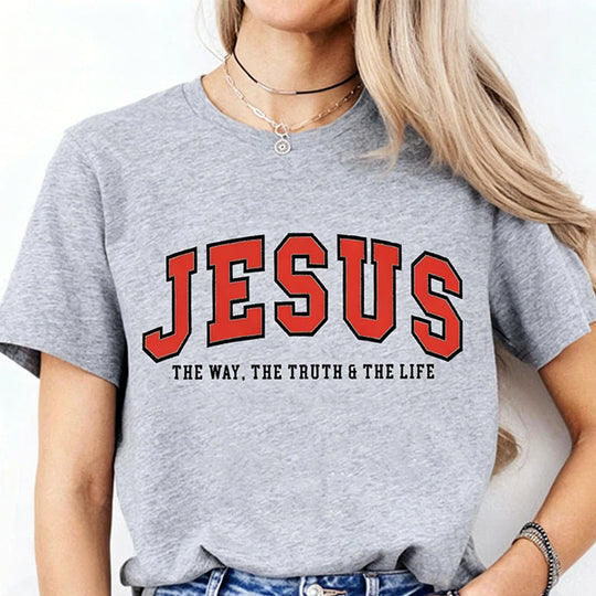 🔥Last Day 50% OFF🔥 Women's Funny Jesus Print T-Shirt