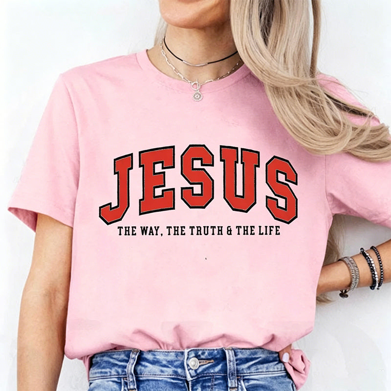 🔥Last Day 50% OFF🔥 Women's Funny Jesus Print T-Shirt