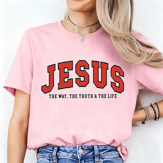 🔥Last Day 50% OFF🔥 Women's Funny Jesus Print T-Shirt