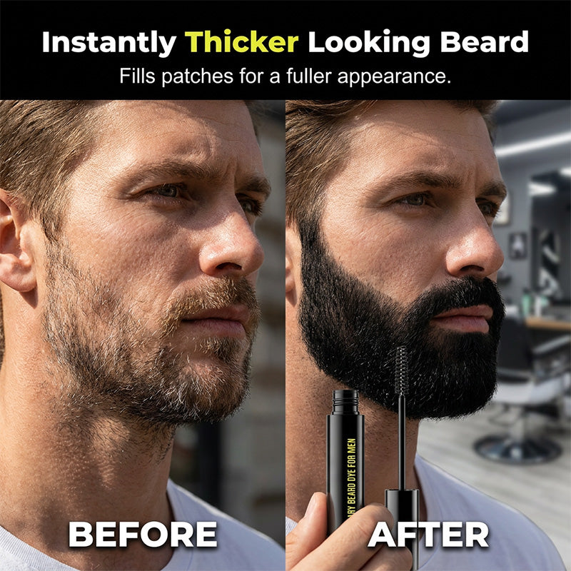 📢📢: LAST DAY - BUY 2 GET 1 FREE🖍️Instant Gray Beard Dye – Fuller & Bolder Look, Portable Touch-Up Wand