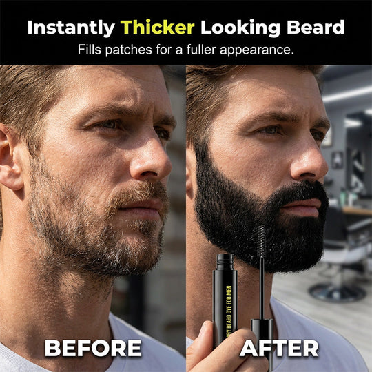 📢📢: LAST DAY - BUY 2 GET 1 FREE🖍️Instant Gray Beard Dye – Fuller & Bolder Look, Portable Touch-Up Wand
