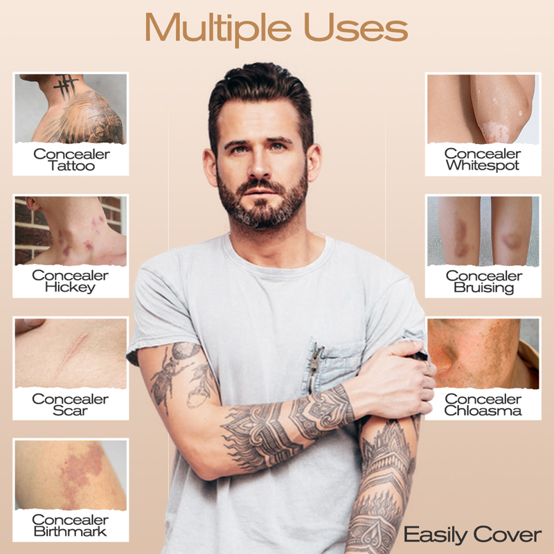 🥳2026 HOT SALE🥳💞50K+ SOLD!🎨🛡️ 50% OFF! Waterproof Scar Concealer – Dual‑shade custom match, covers scars & birthmarks. Sweat‑proof, all‑day wear. 💪✨