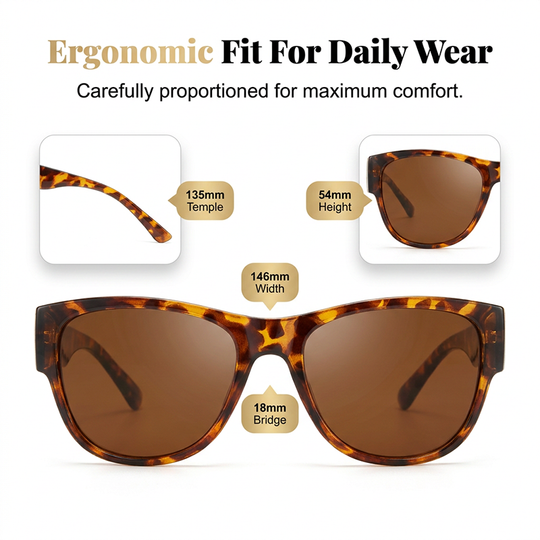 🎁Last Day Promotion 50% OFF🔥Women's Large Frame Fit-Over Sunglasses