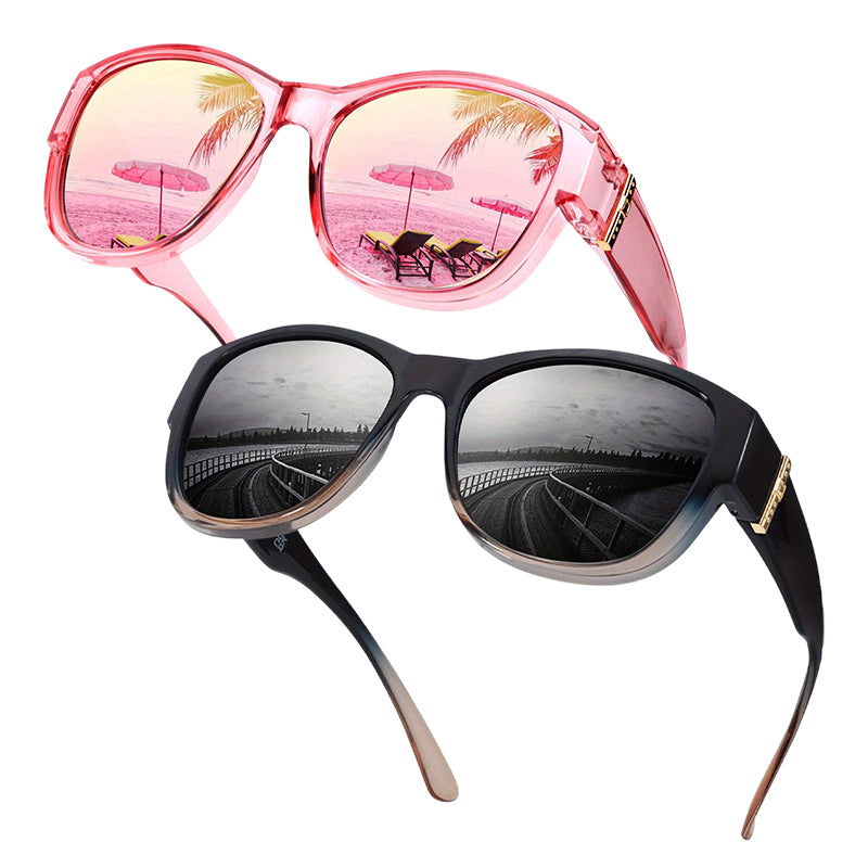 🎁Last Day Promotion 50% OFF🔥Women's Large Frame Fit-Over Sunglasses