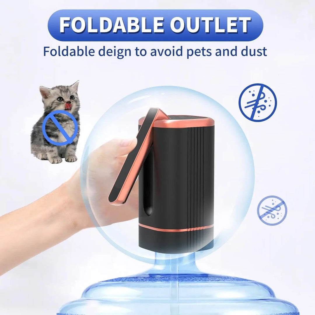 🎁2026 New Arrivals 50% OFF💥Automatic Water Dispenser Pump | Rechargeable USB-C Bottle Pump with Foldable Spout & One-Touch Control | Universal Fit for Home & Office