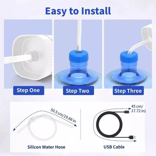 🎁2026 New Arrivals 50% OFF💥Automatic Water Dispenser Pump | Rechargeable USB-C Bottle Pump with Foldable Spout & One-Touch Control | Universal Fit for Home & Office