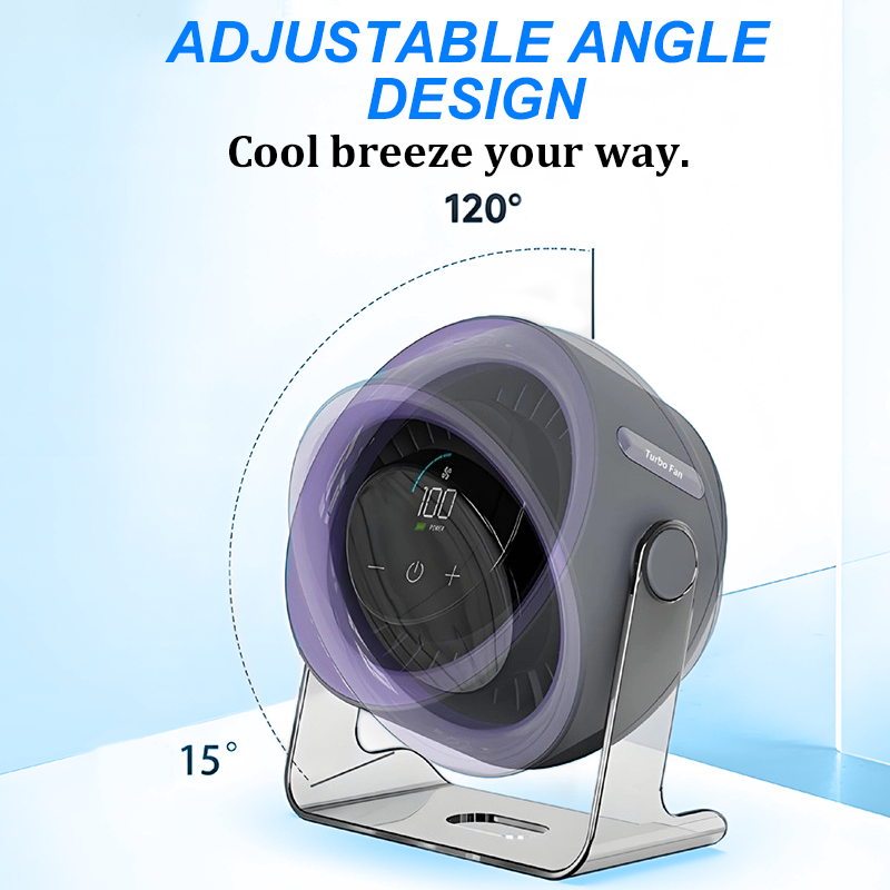 📢📢49% OFF !!🌬️ Mini Desk Fan with 100-Speed Control & Digital Display — Precision Airflow, Long Battery Life & Silent Operation
