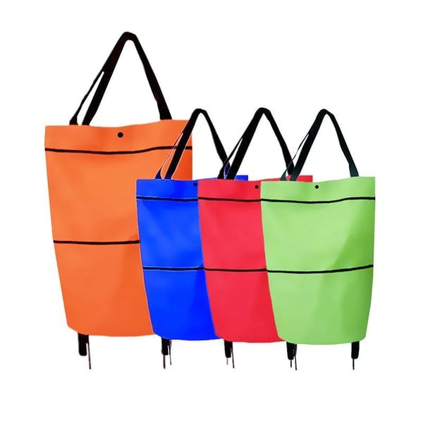 🛒 60% OFF NOW! 🧺 2-in-1 Foldable Shopping Cart – Sturdy frame, compact fold & large capacity – Perfect for grocery runs & weekend markets 📦