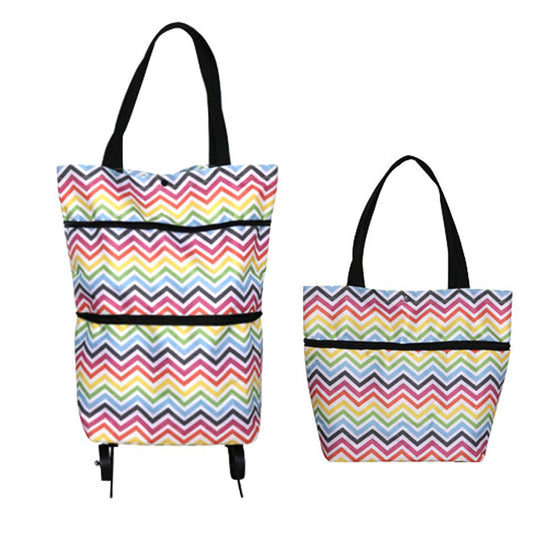 🛒 60% OFF NOW! 🧺 2-in-1 Foldable Shopping Cart – Sturdy frame, compact fold & large capacity – Perfect for grocery runs & weekend markets 📦
