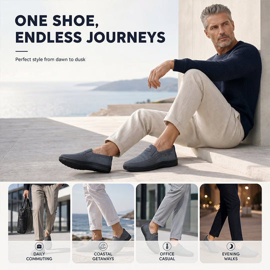 👟New Arrivals 50% OFF💥Men’s Breathable Slip-On Casual Shoes – Lightweight Everyday Comfort Sneakers ✨