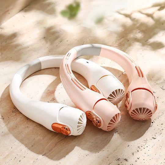 📢📢50% OFF !! ⏰360° Rotating Neck Fan, Ultra Quiet 3 Speeds, Long Battery Hands-Free Summer Cooler 😎🌬️