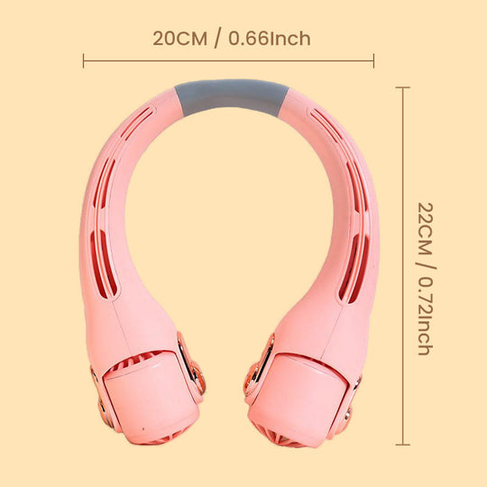 📢📢50% OFF !! ⏰360° Rotating Neck Fan, Ultra Quiet 3 Speeds, Long Battery Hands-Free Summer Cooler 😎🌬️