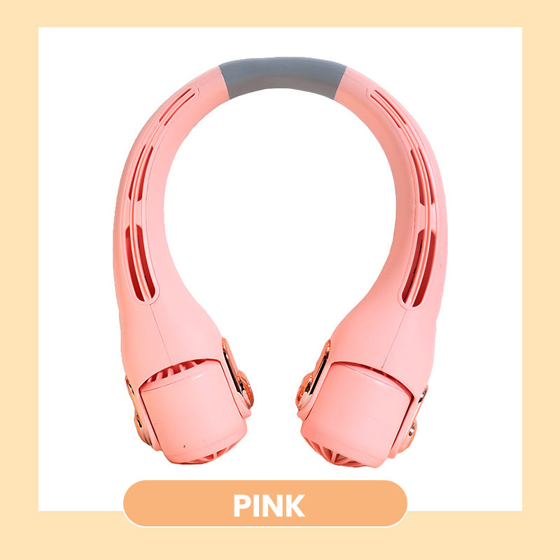 📢📢50% OFF !! ⏰360° Rotating Neck Fan, Ultra Quiet 3 Speeds, Long Battery Hands-Free Summer Cooler 😎🌬️