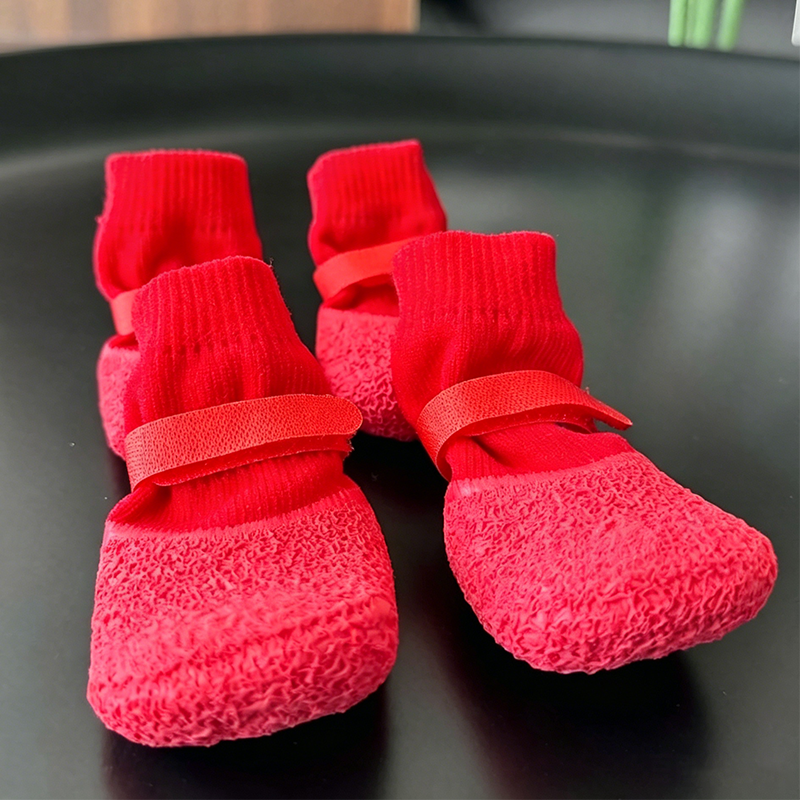 🐶🔥 Anti-Slip Waterproof Pet Shoe Socks – Limited Summer Discount！No More Scratched Floors & Sore Paws
