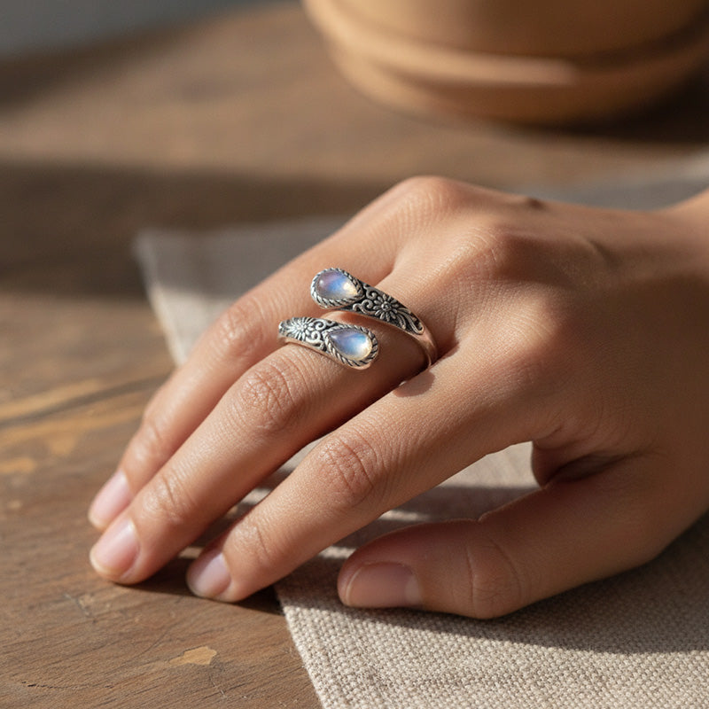 🌿 Versatile Open Ring with Delicate Zircon Sparkle🎁Time-Sensitive Exclusive Deal!