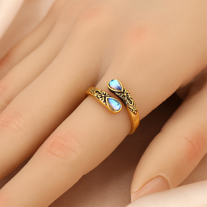 🌿 Versatile Open Ring with Delicate Zircon Sparkle🎁Time-Sensitive Exclusive Deal!