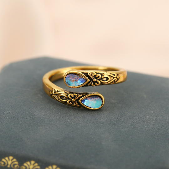 🌿 Versatile Open Ring with Delicate Zircon Sparkle🎁Time-Sensitive Exclusive Deal!