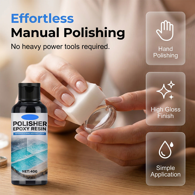 🥳2026 HOT SALE🥳💞50K+ SOLD!✨30% OFF💎Epoxy Resin Polish – Restores dull resin to crystal‑clear high gloss. Removes scratches & haze. Effortless hand polish! 🎨🌟