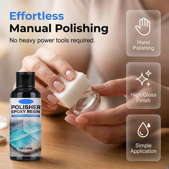🥳2026 HOT SALE🥳💞50K+ SOLD!✨30% OFF💎Epoxy Resin Polish – Restores dull resin to crystal‑clear high gloss. Removes scratches & haze. Effortless hand polish! 🎨🌟