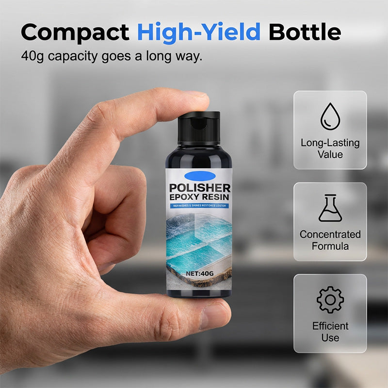 🥳2026 HOT SALE🥳💞50K+ SOLD!✨30% OFF💎Epoxy Resin Polish – Restores dull resin to crystal‑clear high gloss. Removes scratches & haze. Effortless hand polish! 🎨🌟