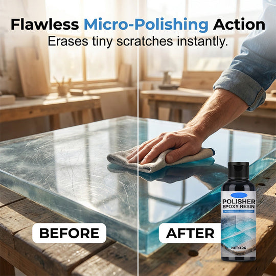🥳2026 HOT SALE🥳💞50K+ SOLD!✨30% OFF💎Epoxy Resin Polish – Restores dull resin to crystal‑clear high gloss. Removes scratches & haze. Effortless hand polish! 🎨🌟