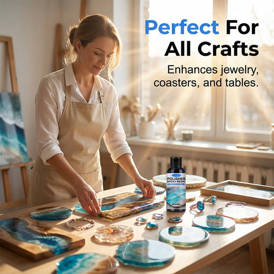 🥳2026 HOT SALE🥳💞50K+ SOLD!✨30% OFF💎Epoxy Resin Polish – Restores dull resin to crystal‑clear high gloss. Removes scratches & haze. Effortless hand polish! 🎨🌟