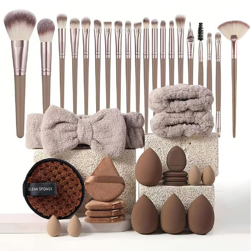 ⏰️Only 200 units left in stock🎁Limited-Time 49% Off!🔥50K+ sold!🔥All-in-One Makeup Brush & Sponge Set