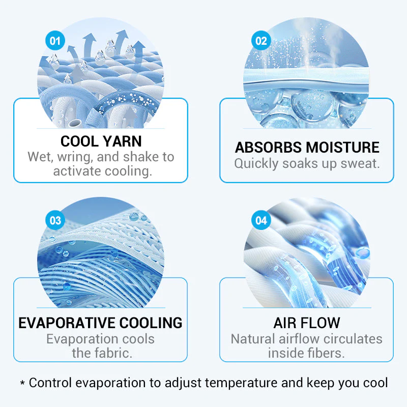 🔥50% OFF!🎁Time-Sensitive Exclusive Deal! 💦Cold Sweat Towel You Can Use Anywhere, Anytime! Reusable Soft Absorbent Cooling Portable– UK Ready!