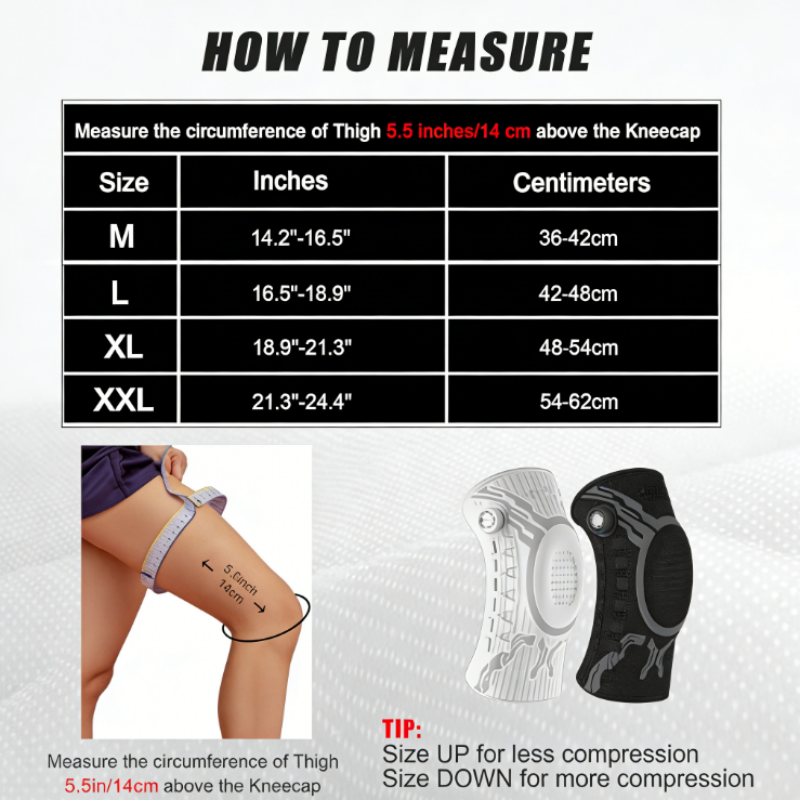 📢📢50% OFF !! ⏰ Adjustable Compression Knee Brace with Twist Knob — Custom Fit Support for Sports & Recovery