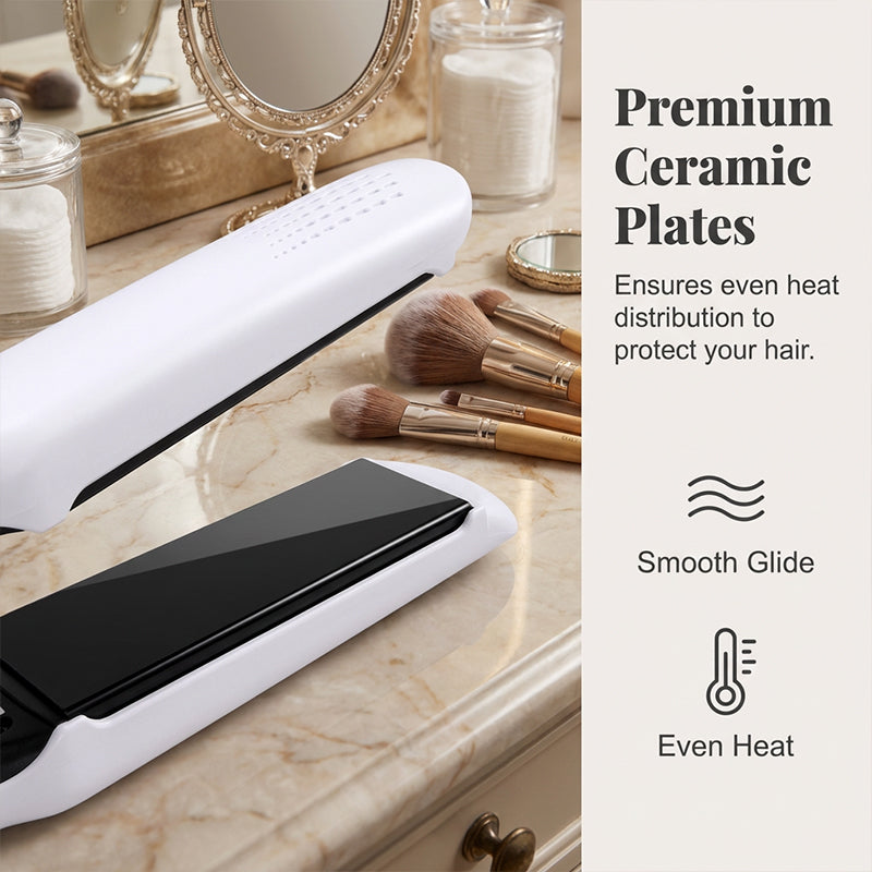 🎁🏆LAST DAY SPECIAL PRICE!-￡19.99!!💥  2-in-1 Hair Straightener and Curler with Negative Ionic Care