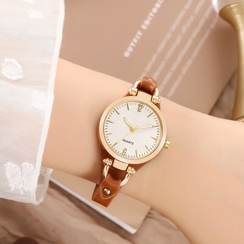 ⌚ 50% OFF FOR A LIMITED TIME! ✨ Elegant slim-strap watch – Minimalist dial, leather strap, quartz movement 💎